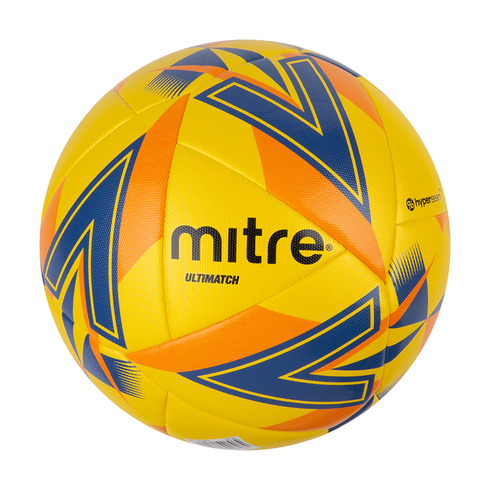 Mitre Ultimatch One Football Yellow/Blue