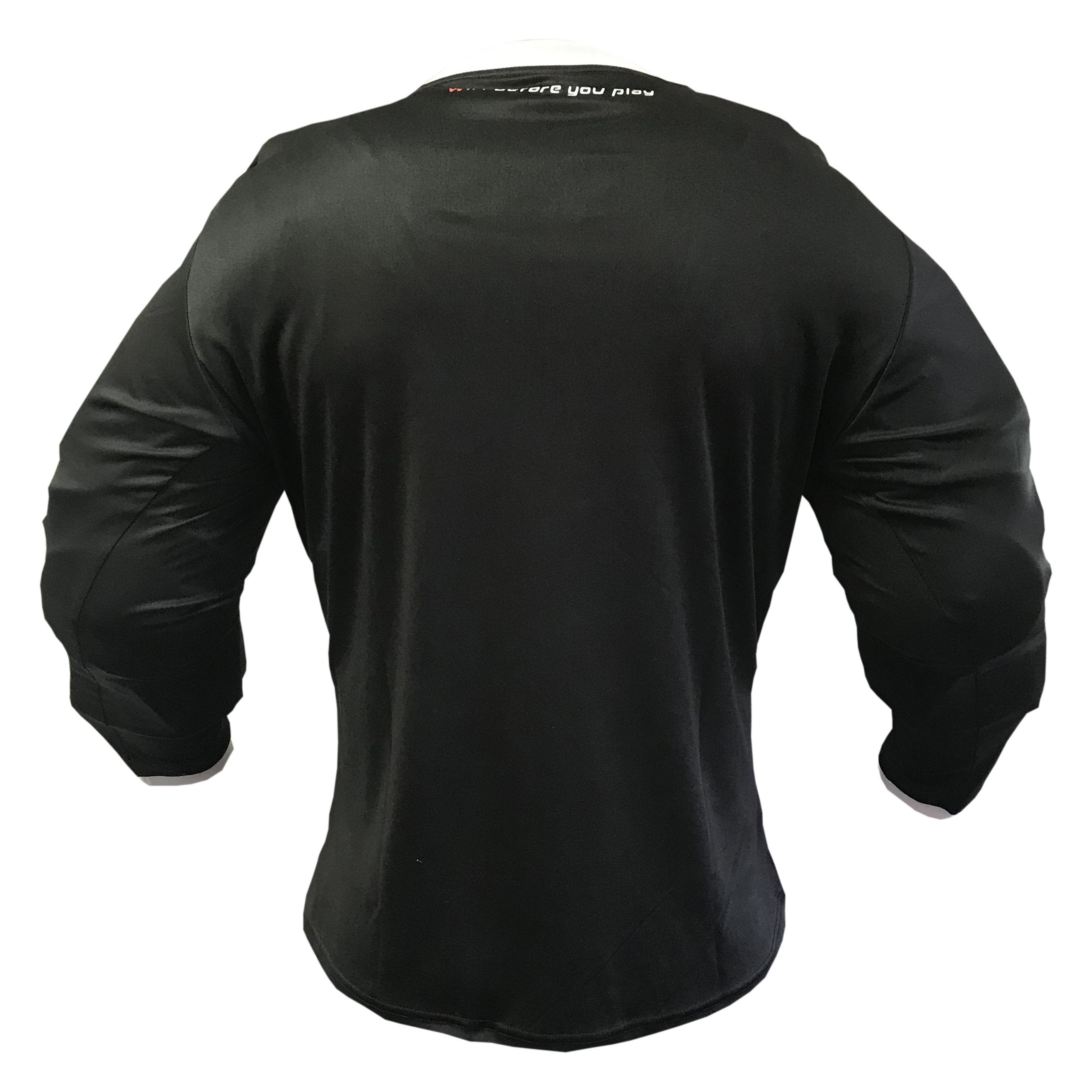 Mercian Pro GK Smock : CP44PRO : black : back view : long sleeve