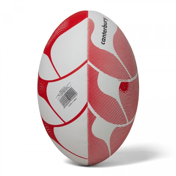 Canterbury Thrillseeker Play Rugby Ball XU White/Red