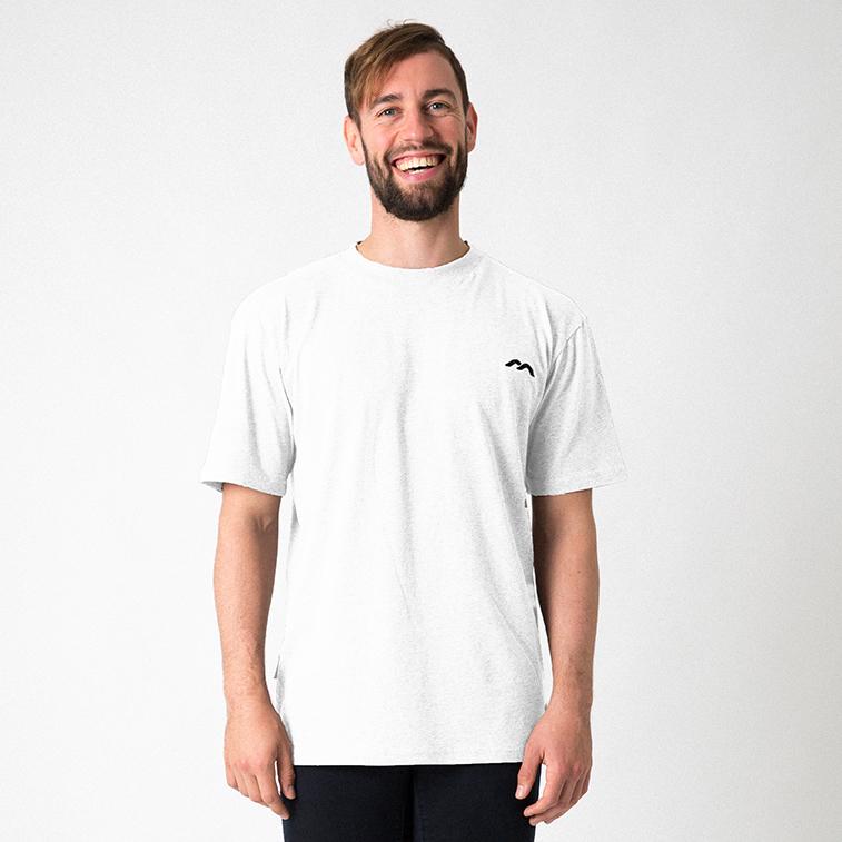 Mercian Cotton Tee Shirt : CLSP18TEE : white : front view