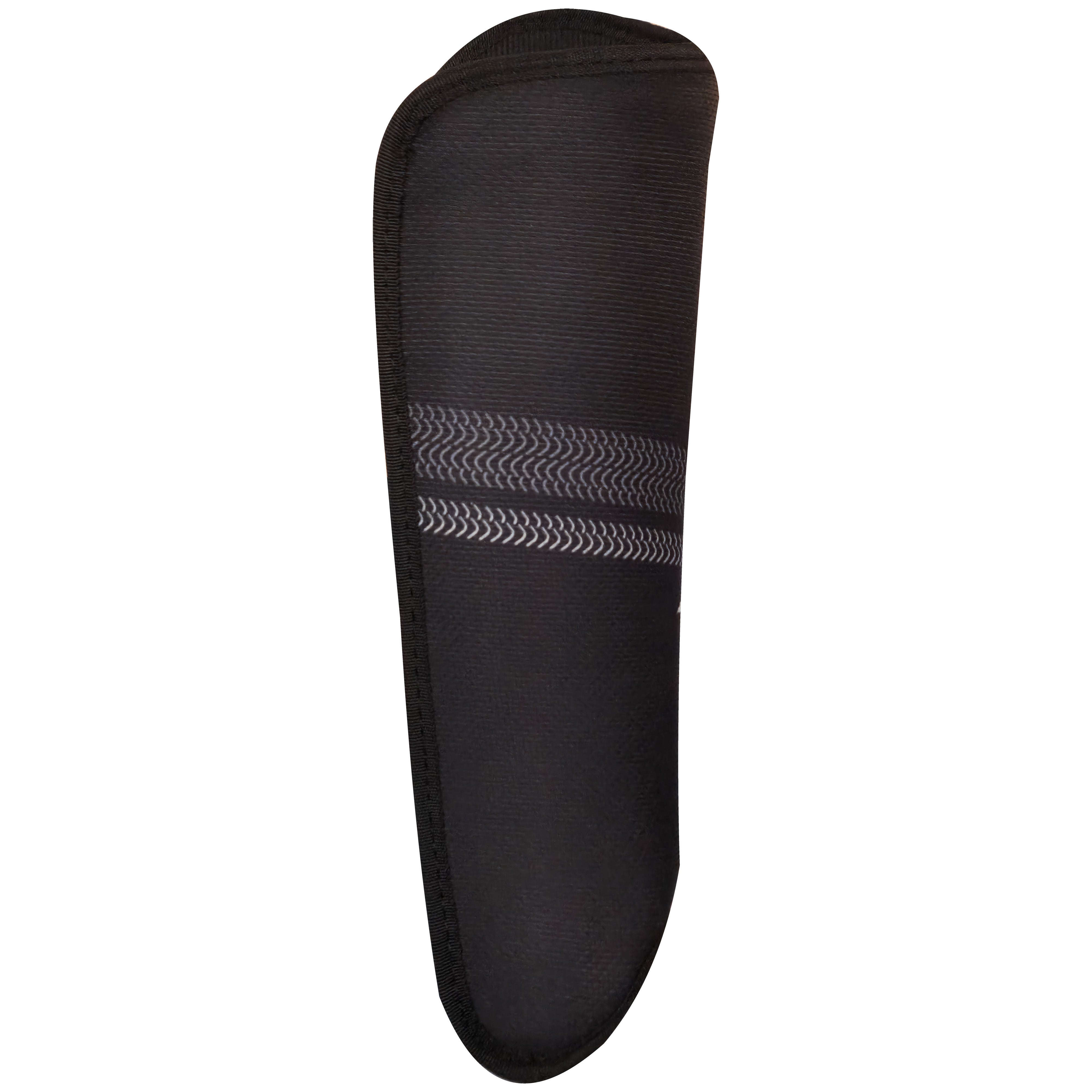 Right Side of Mercian Evolution Left Black Shinguard - SKU SGEV124BLK