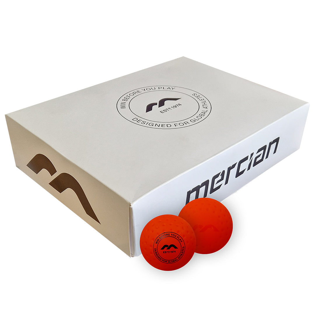 Mercian Hockey 12 Orange Dimple Hockey Balls in a Box - SKU HB1124DORG