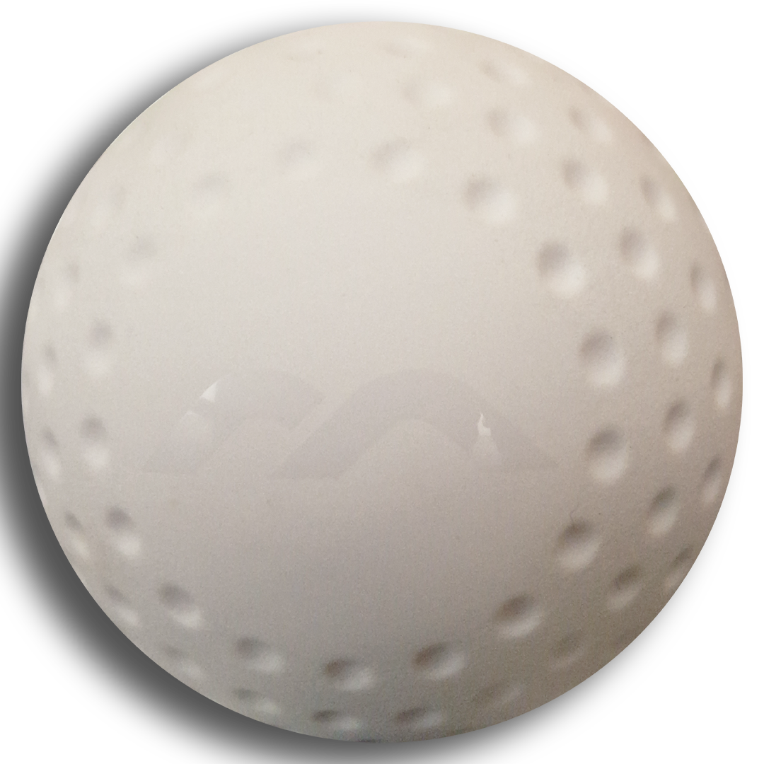 Mercian Hockey White Dimple Match Ball Back - SKU HB1924WHT