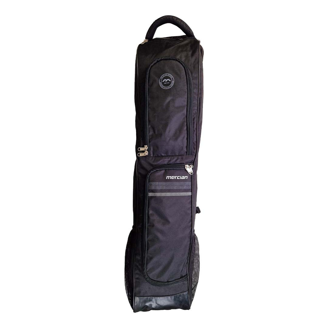 Front of Black Genesis 2 Hockey Player Bag - SKU HOGE224BLK