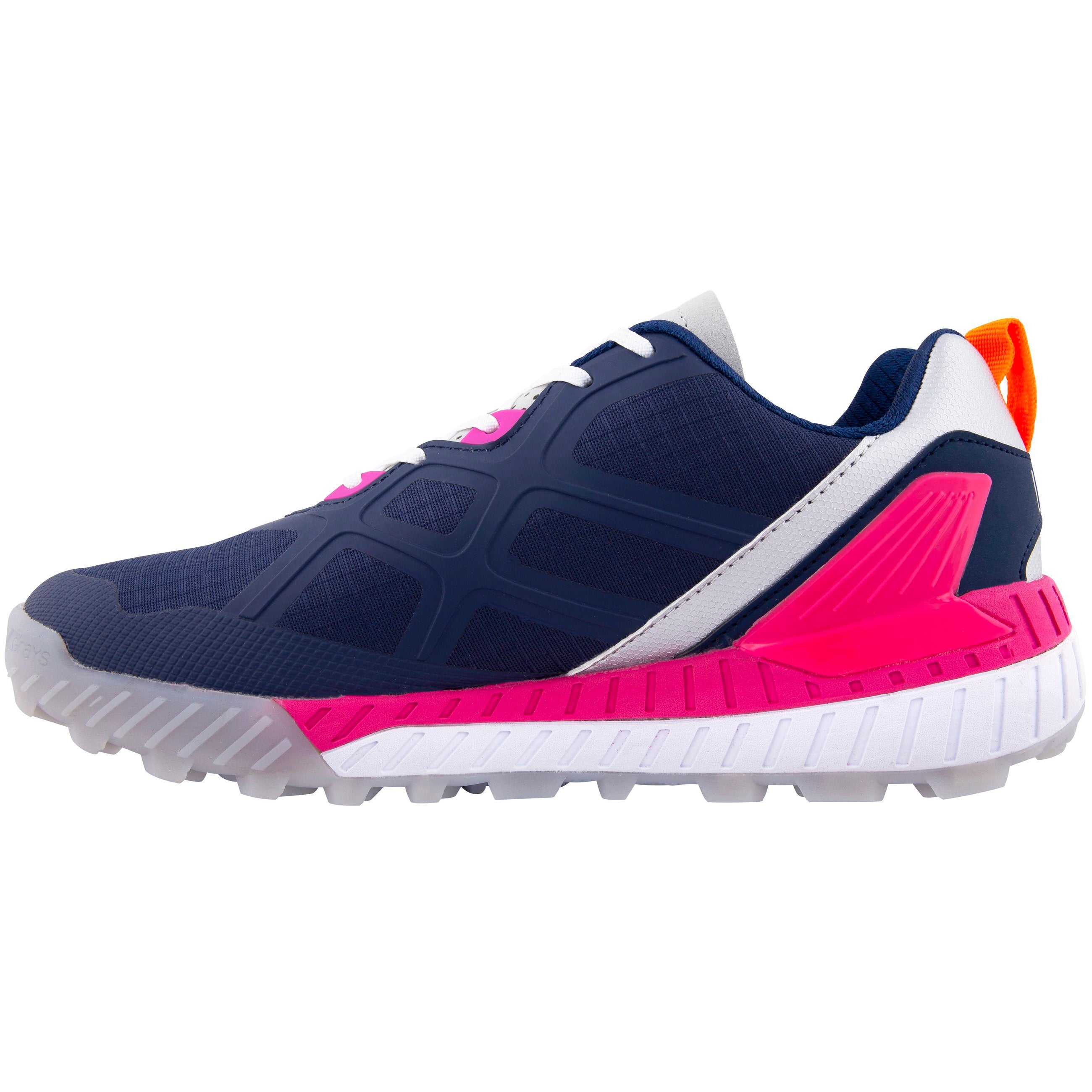 Grays Raid Shoe Navy/Pink Junior