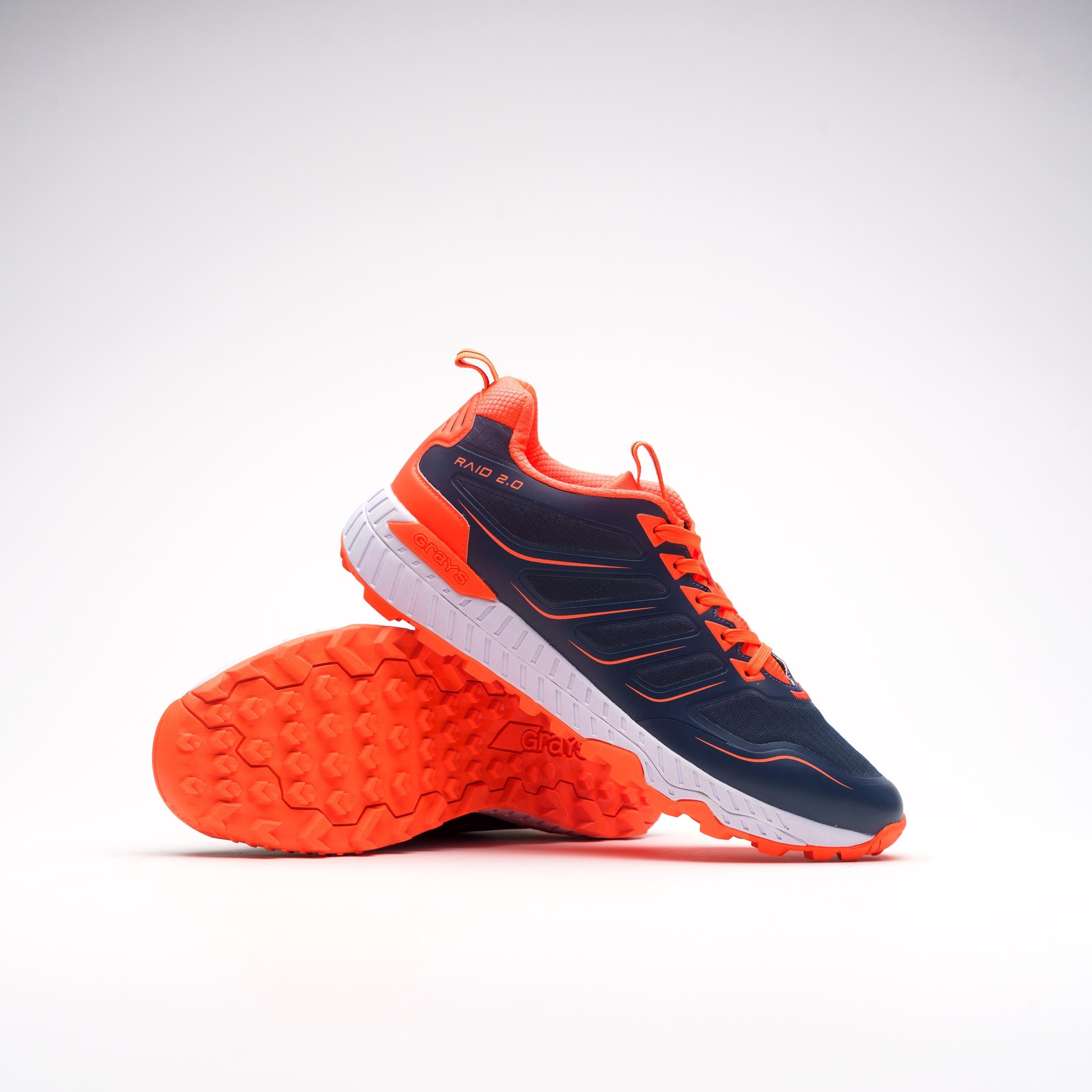 Grays Raid 2.0 Shoe Navy/Orange - Size UK 3 - 6