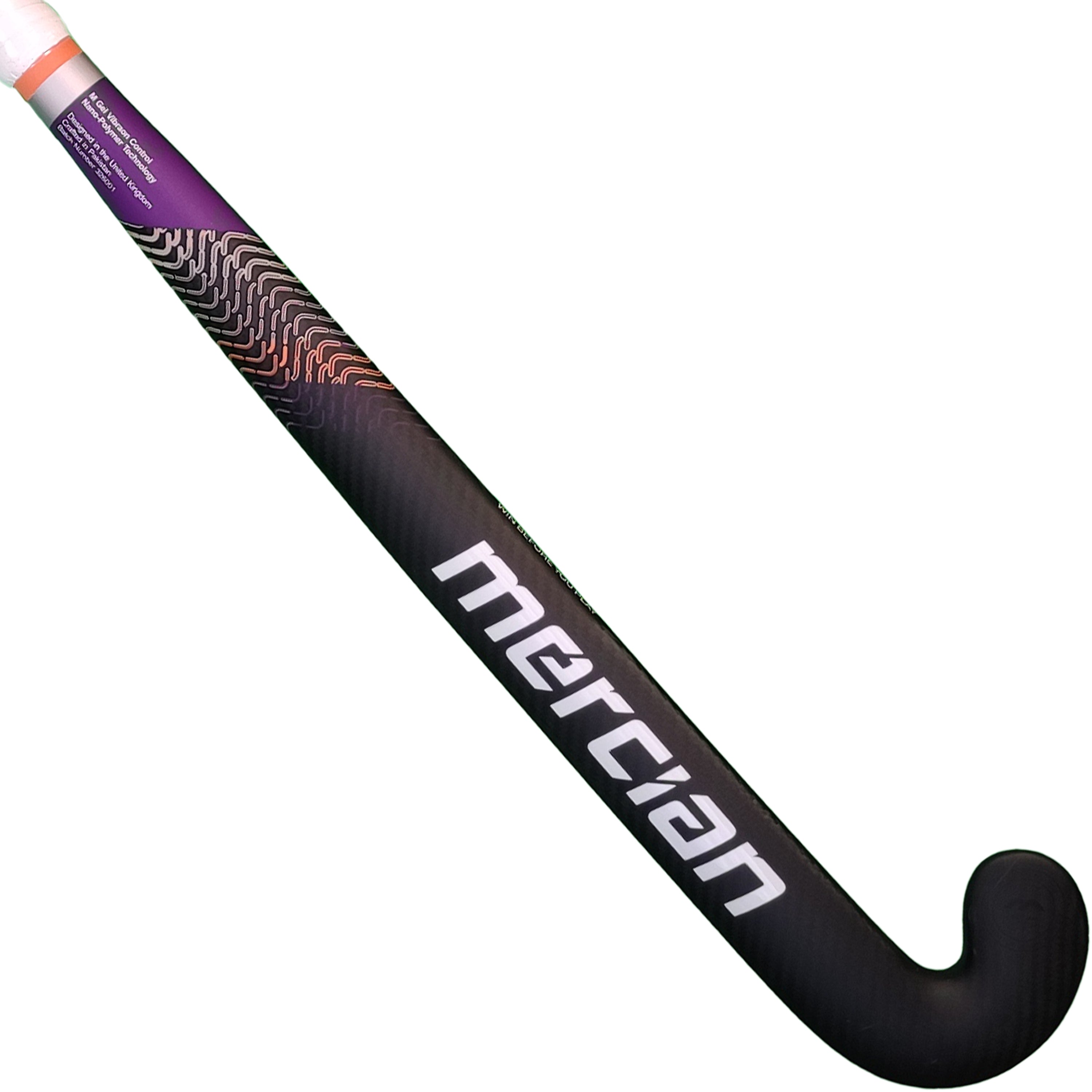 Back Face of Mercian Elite CKF55 Carbon Xtreme White Face Hockey Stick - SKU HSEVCK5524XTR