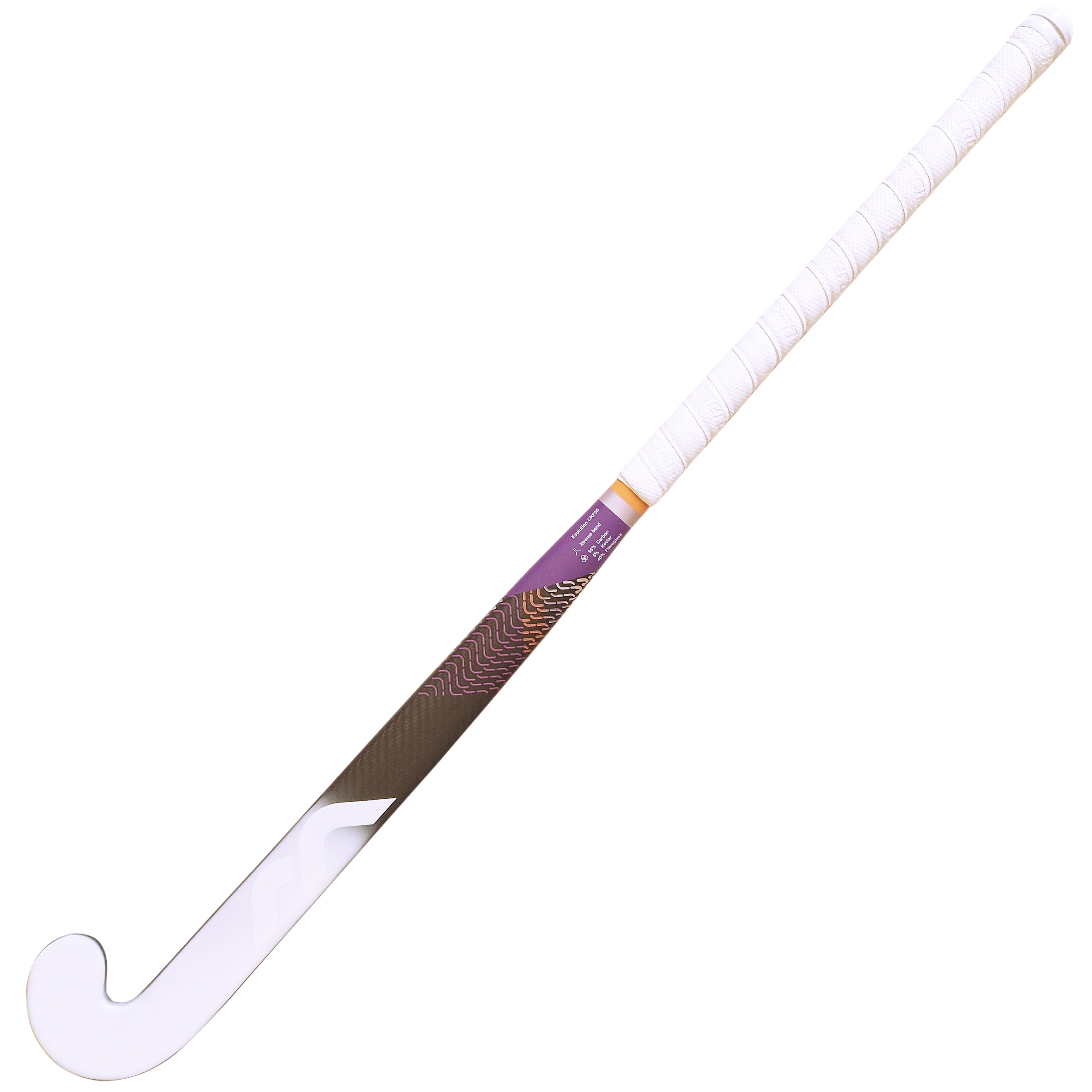 Front Face of Mercian Elite CKF55 Carbon Xtreme White Face Hockey Stick - SKU HSEVCK5524XTR