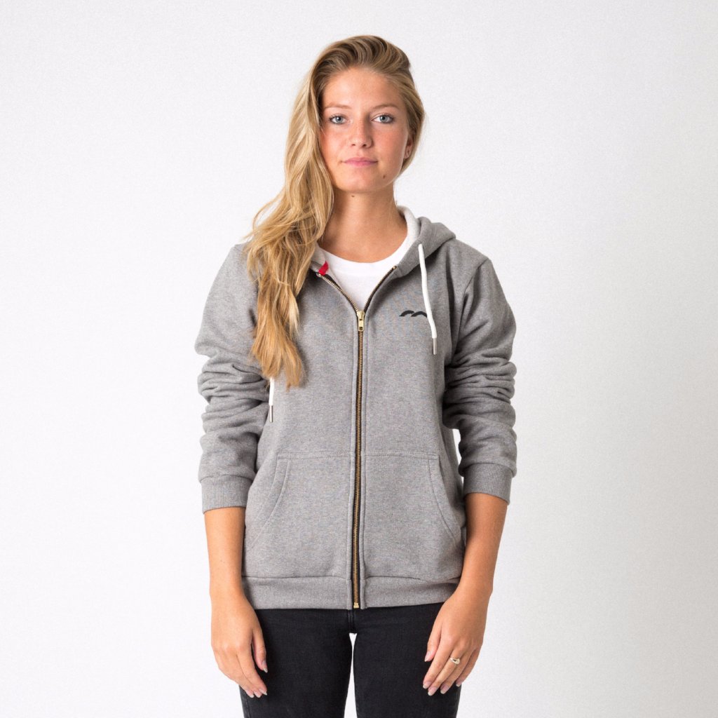 Mercian Ladies Hoodie : CLSP18HOODL : grey : front view