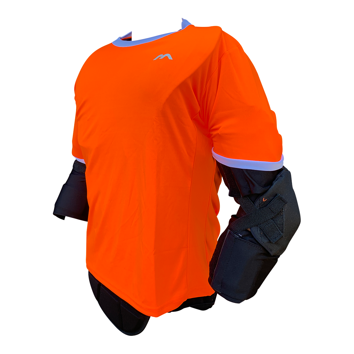 Mercian Pro GK Smock : CP44PRO : orange : side view : short sleeve