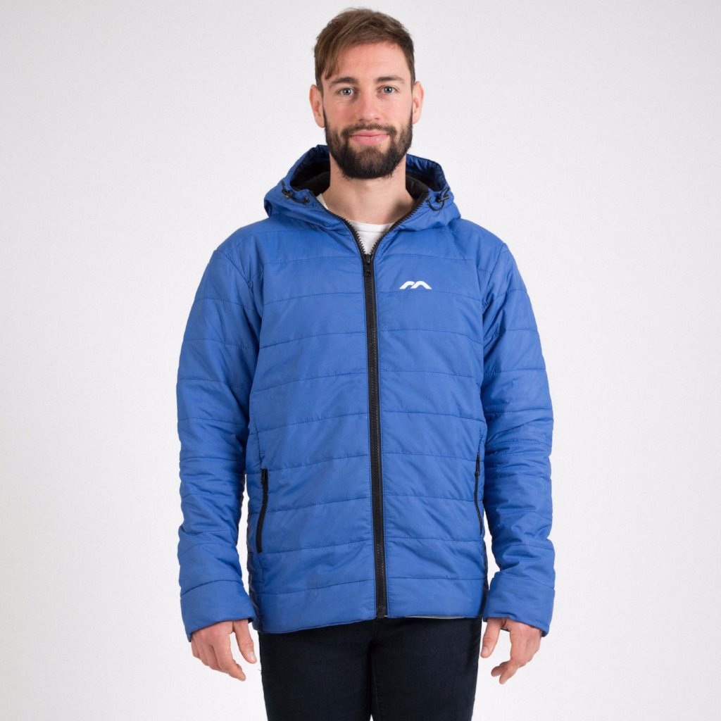 Mercian Mens Padded Jacket : CLSP18JKTM : blue : front view