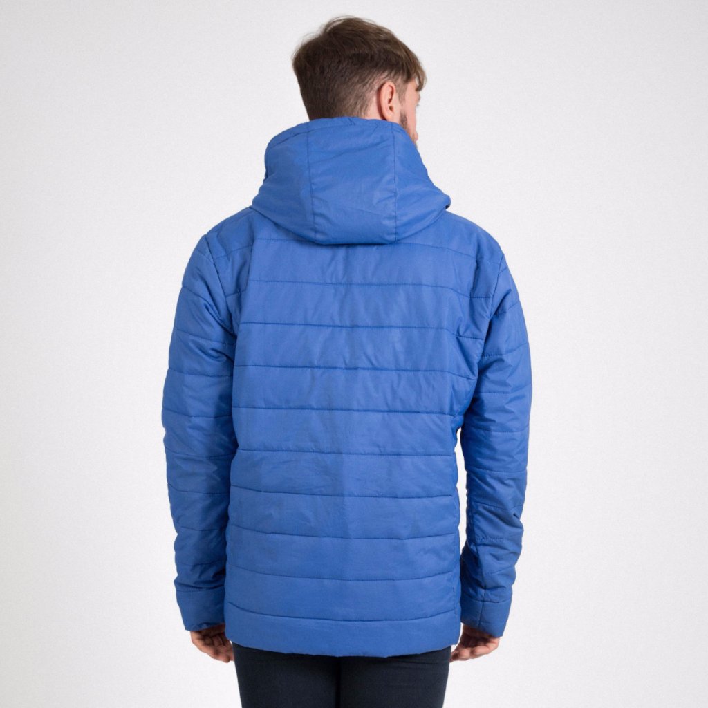 Mercian Mens Padded Jacket : CLSP18JKTM : blue : back view