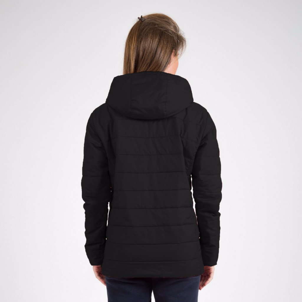 Mercian Ladies Padded Jacket : CLSP18JKTL : black : back view