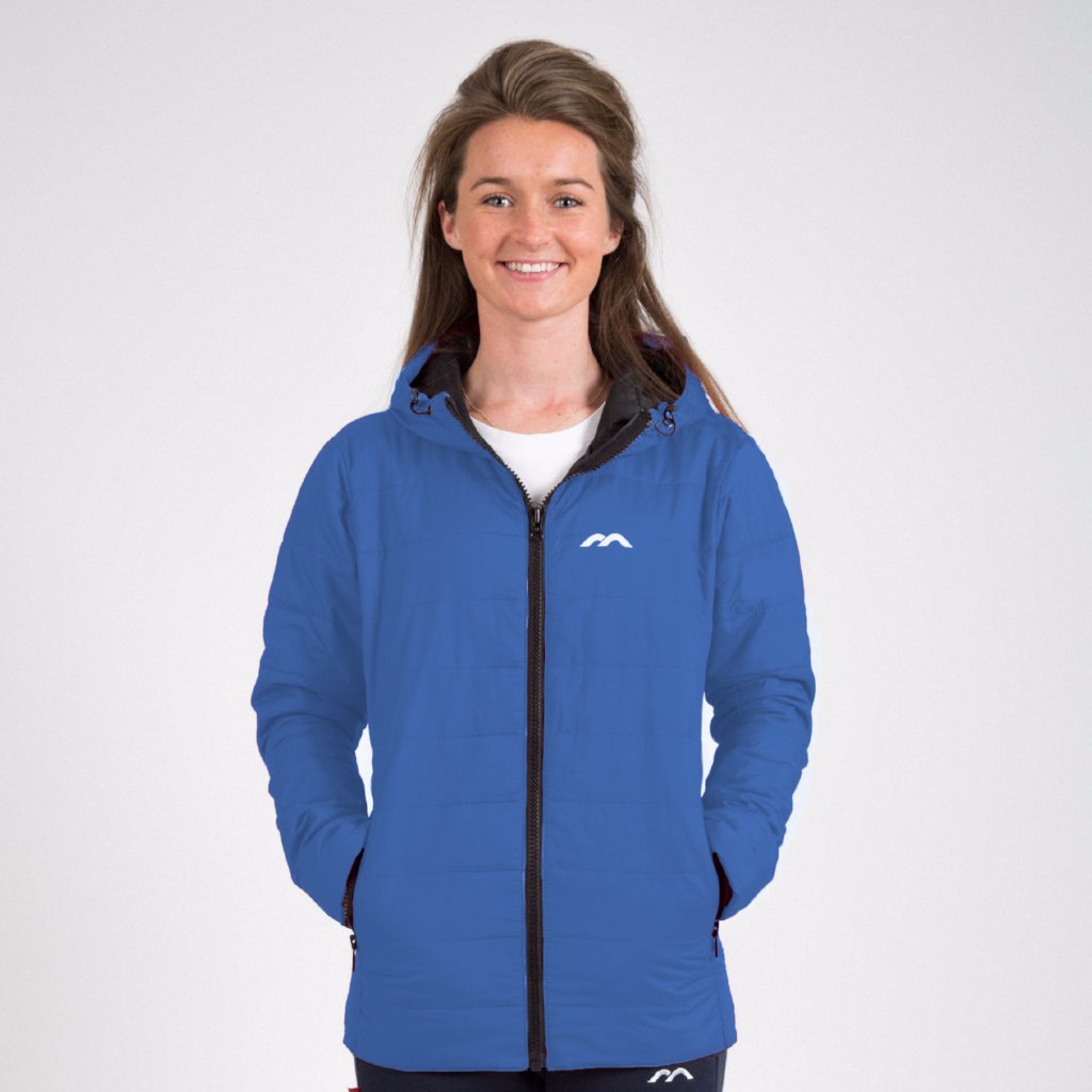 Mercian Ladies Padded Jacket : CLSP18JKTL : blue : front view