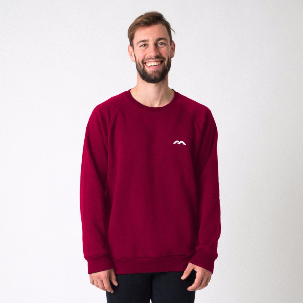 Mercian Mens Sweater : CLP18SWTM : maroon : front view