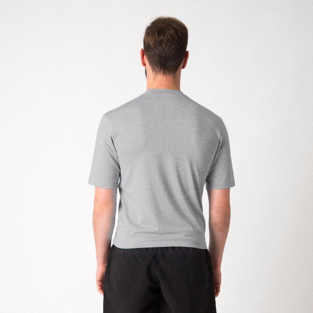 Mercian Mens Gym Shirt : CLSP18GYMM : back view : grey