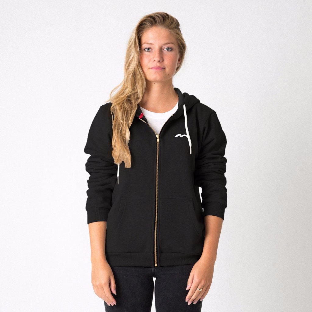 Mercian Ladies Hoodie : CLSP18HOODL : black : front view