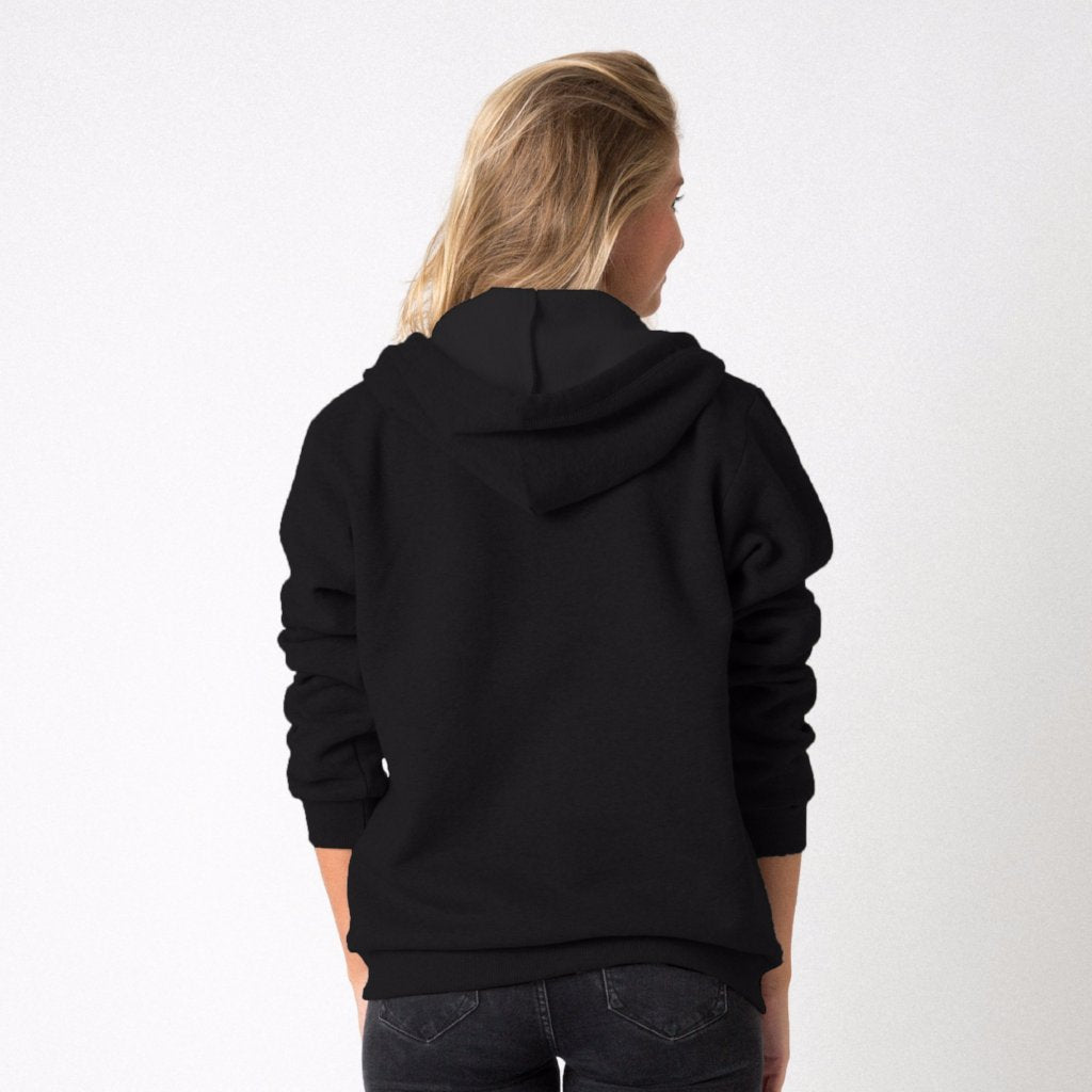 Mercian Ladies Hoodie : CLSP18HOODL : black : back view