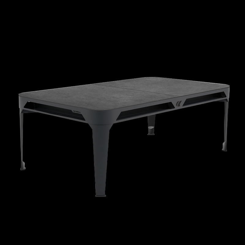 Hyphen Outdoor Pool Table Black Frame / Light Grey Cloth