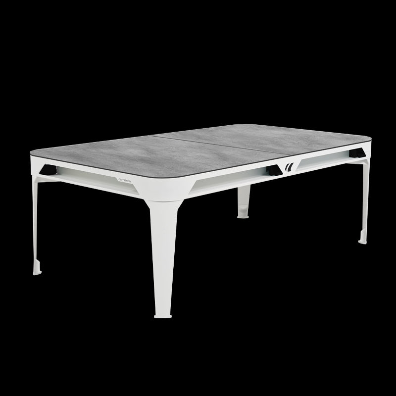 Hyphen Outdoor Pool table White Frame / Light Grey Cloth