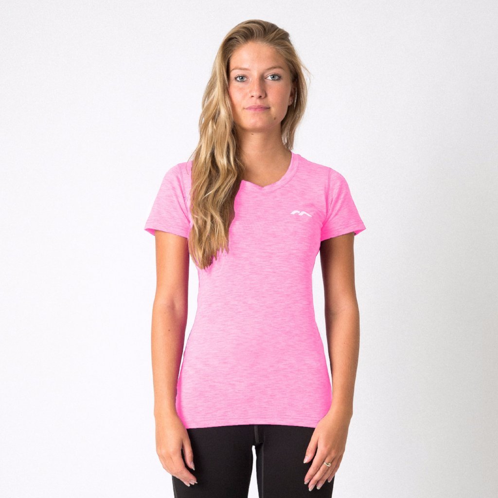 Mercian Ladies Gym Shirt : CLSP18GYML front view : pink