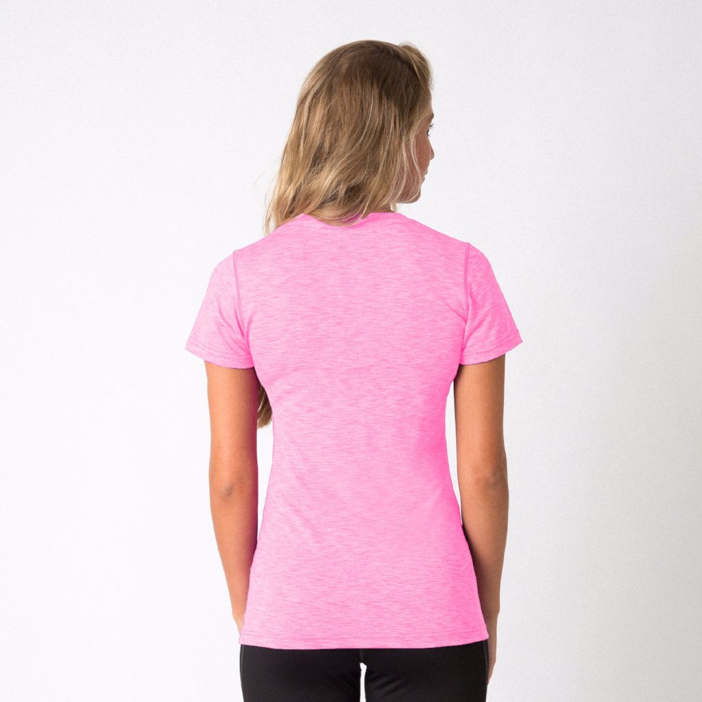 Mercian Ladies Gym Shirt : CLSP18GYML : back view : pink