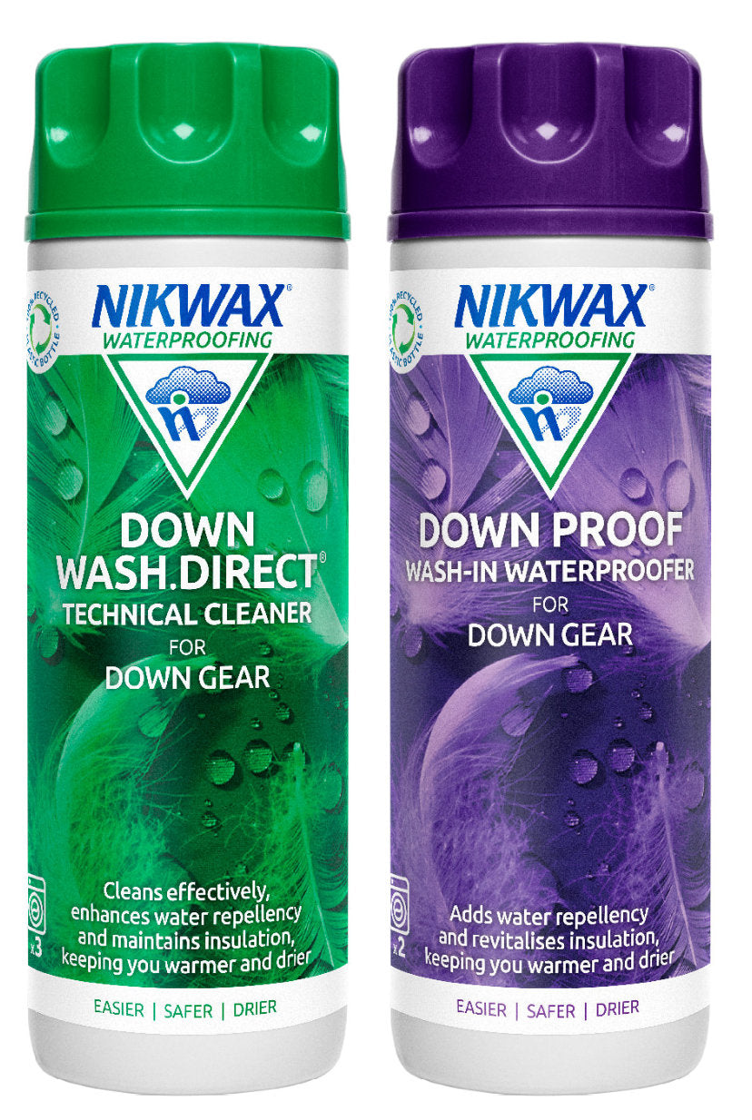 Nikwax Down Proof Direct / Down Wash Twin Pack 300ml